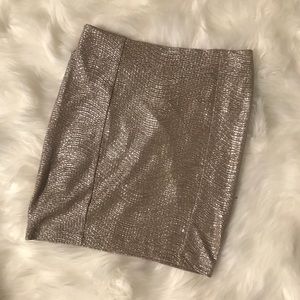 Gold Mini Skirt from Guess